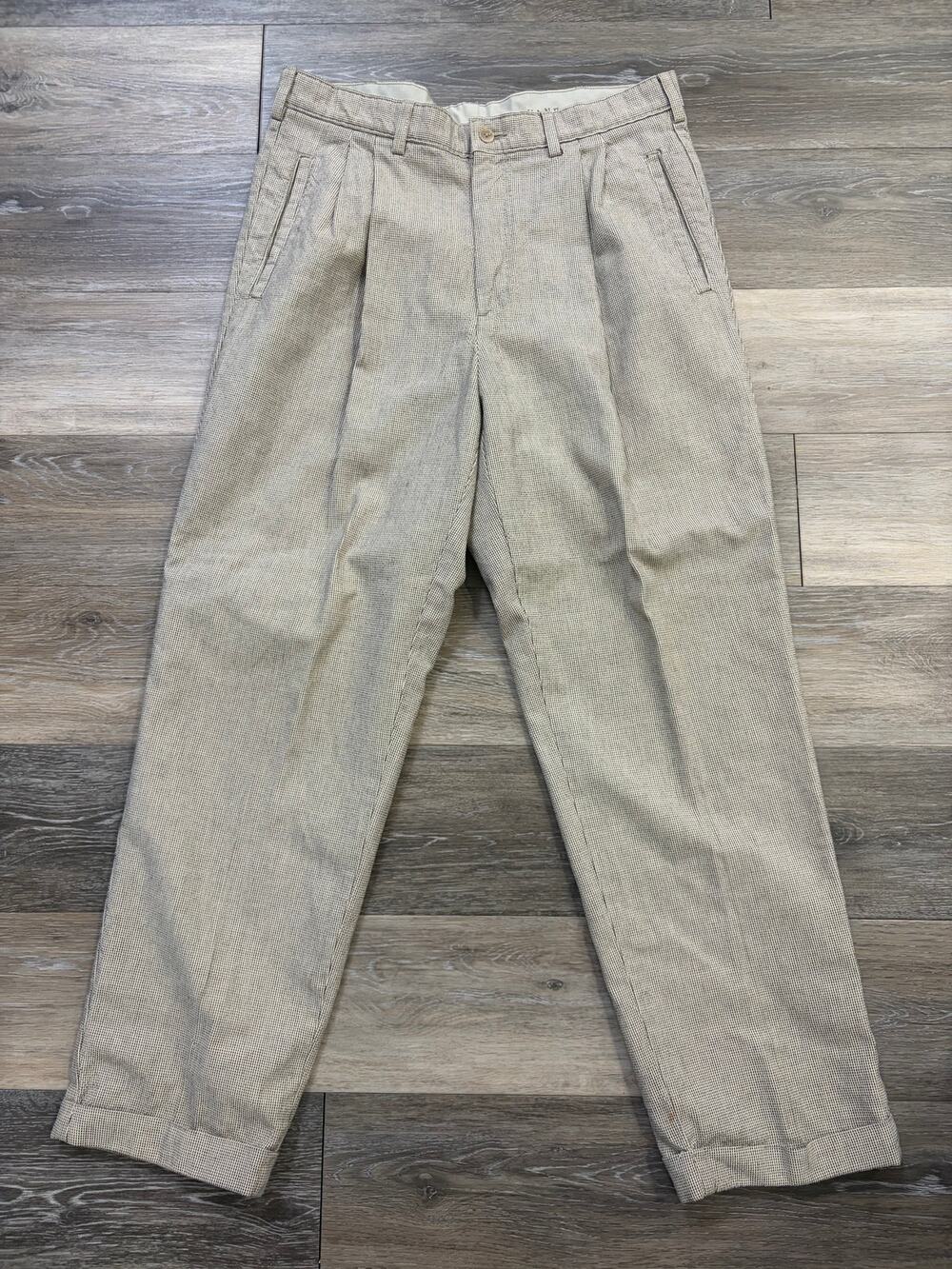 Savane Men’s Dress Pants 34x30 Tan Beige